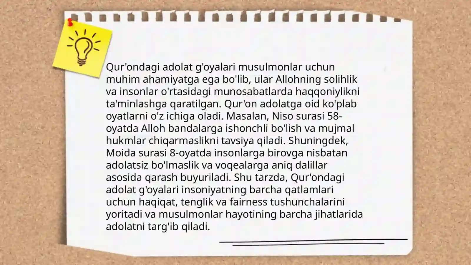Islom dinida ijtimoiy tenglik, adolat,bag'ri kenglik va vatanparvarlik g'oyalarini mohiyati 4