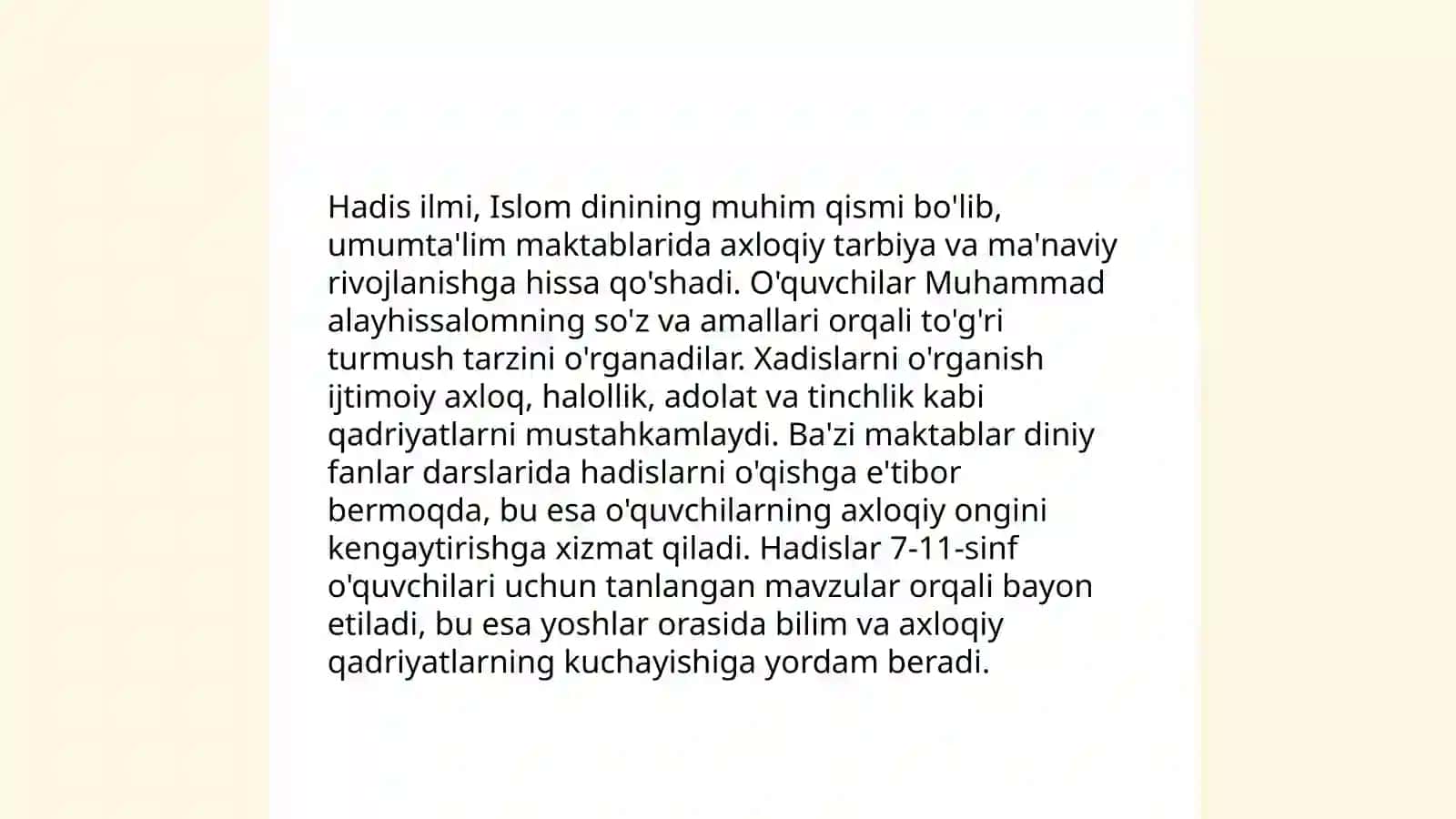 Imom Buxoriy hadislarini oʻrganishning ahamiyati 4