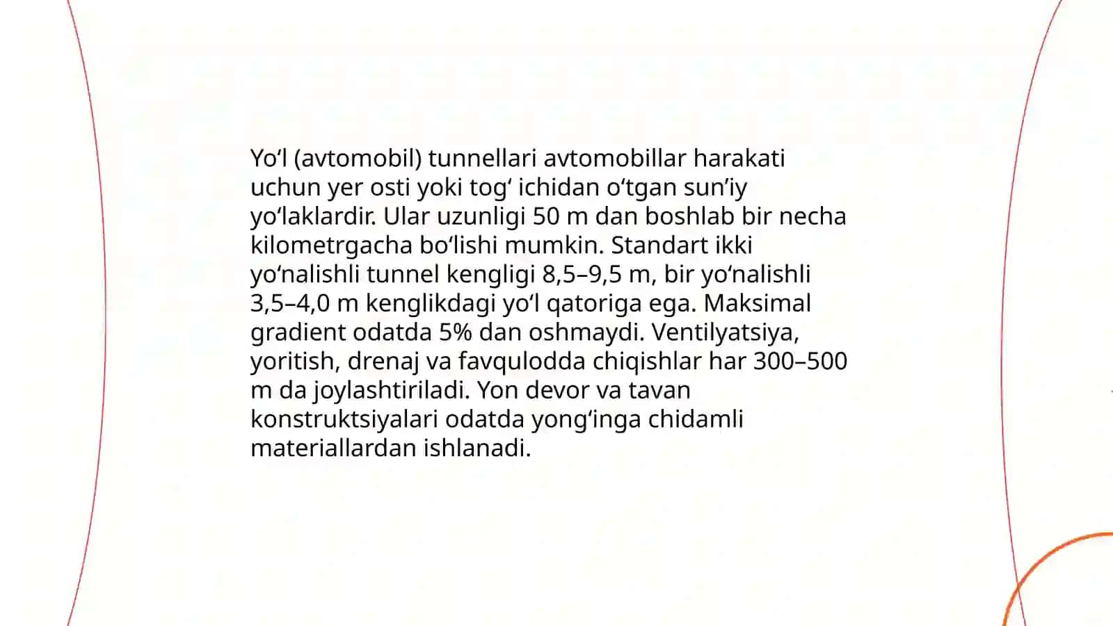 Tunnellar va ularning turlari 4