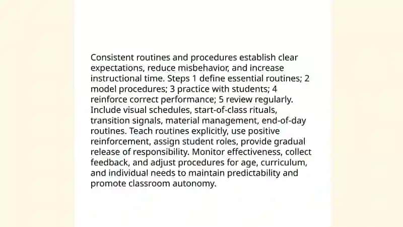 Strategies for Managing Classroom Behavior 4