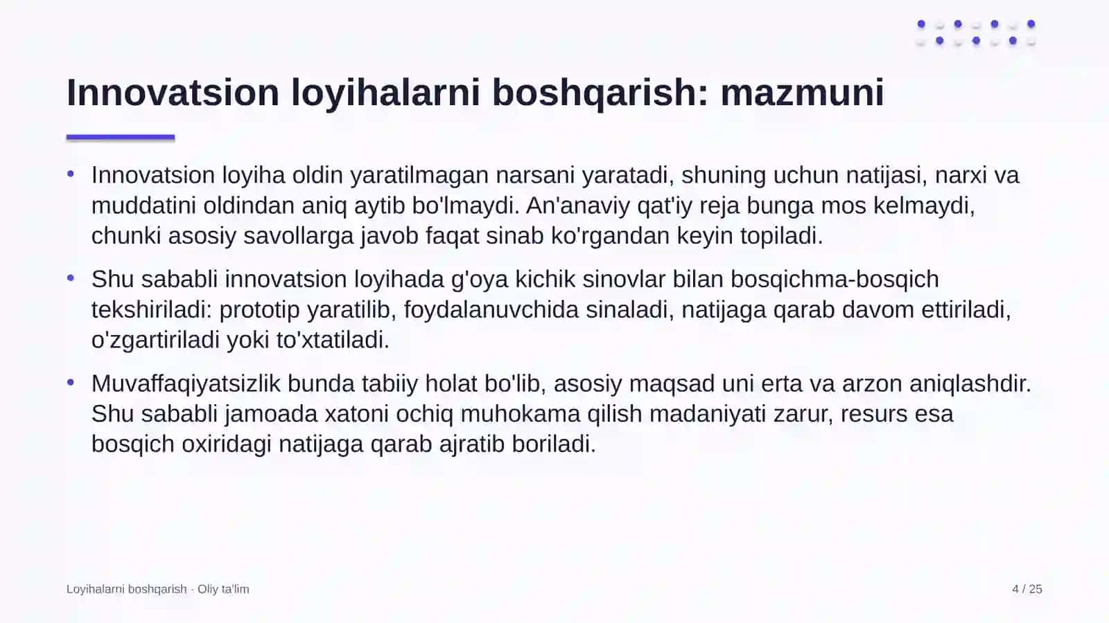 marketpleyslarda innovatsion loyihalarni boshqarish 3312 4