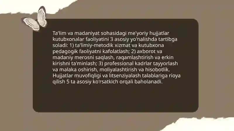 Kutubxona pedagogik faoliyatining normativ-huquqiy taʼminoti 4