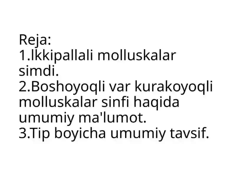 Molluskalar tipi(molusca) 4
