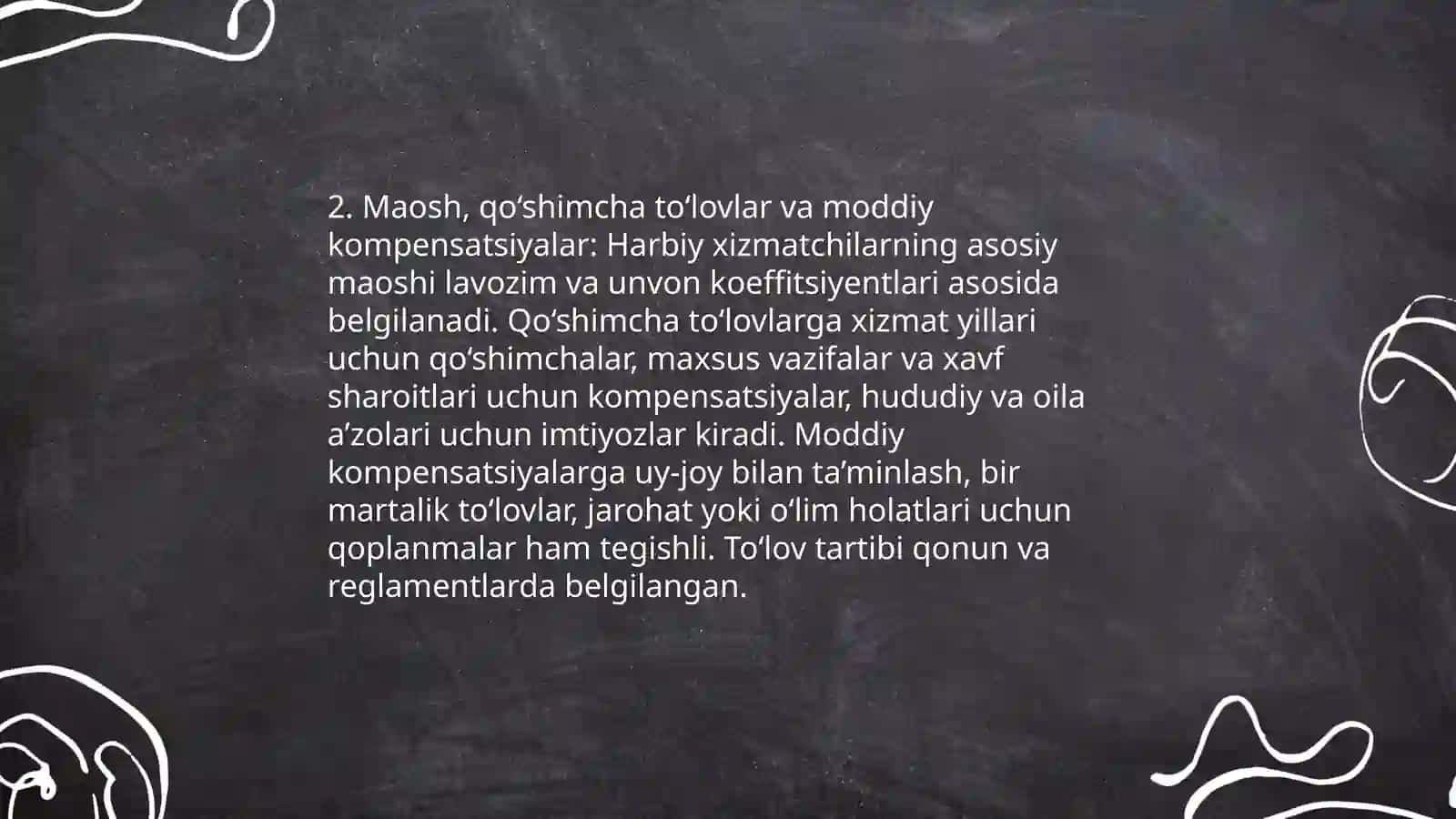 Harbiy xizmatchilarning mehnat sharoitlari 4