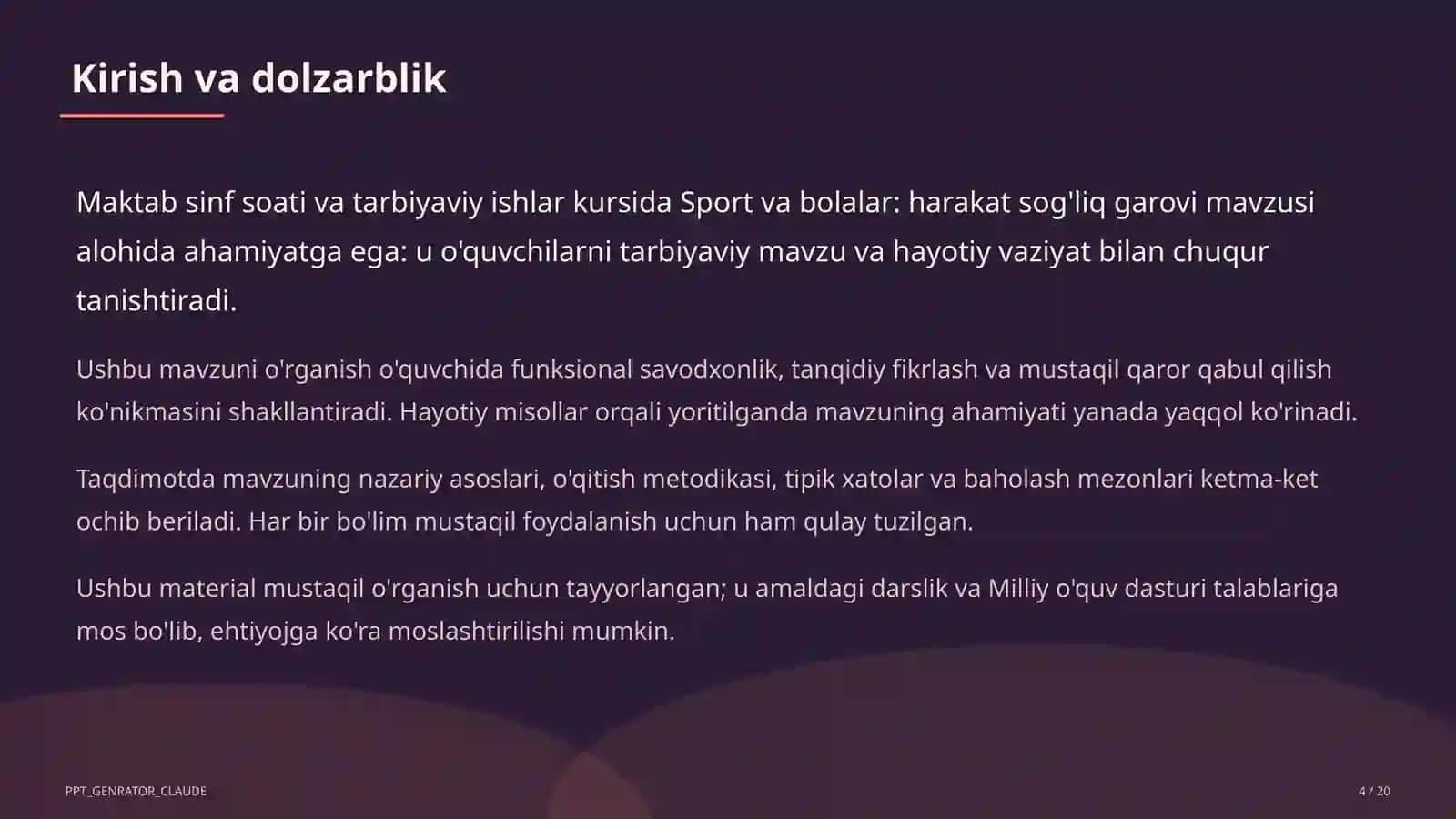 Sport va bolalar: harakat sog'liq garovi 4
