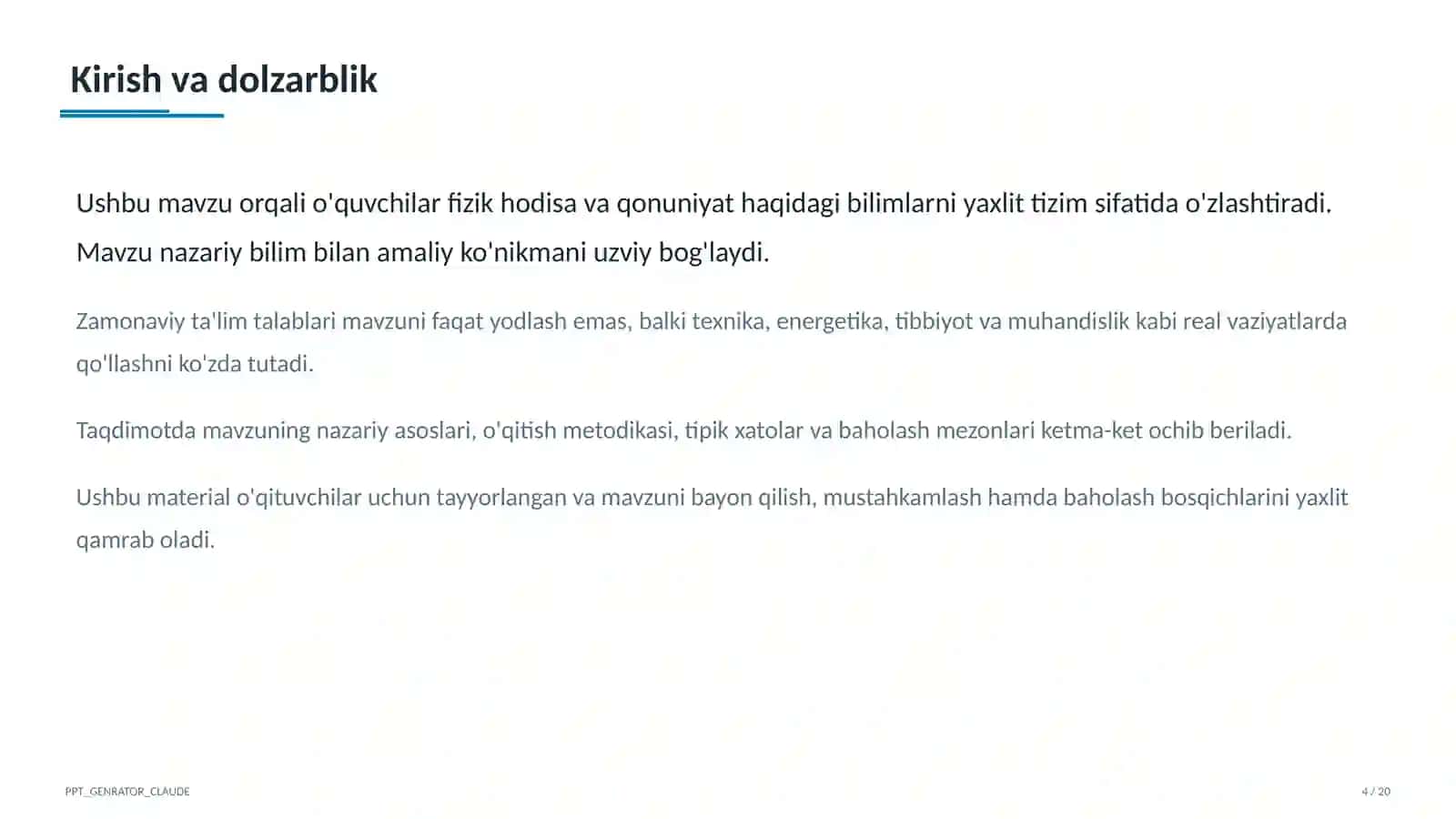 Geometrik optika: yorug'likning qaytishi va sinishi (11-sinf) 4