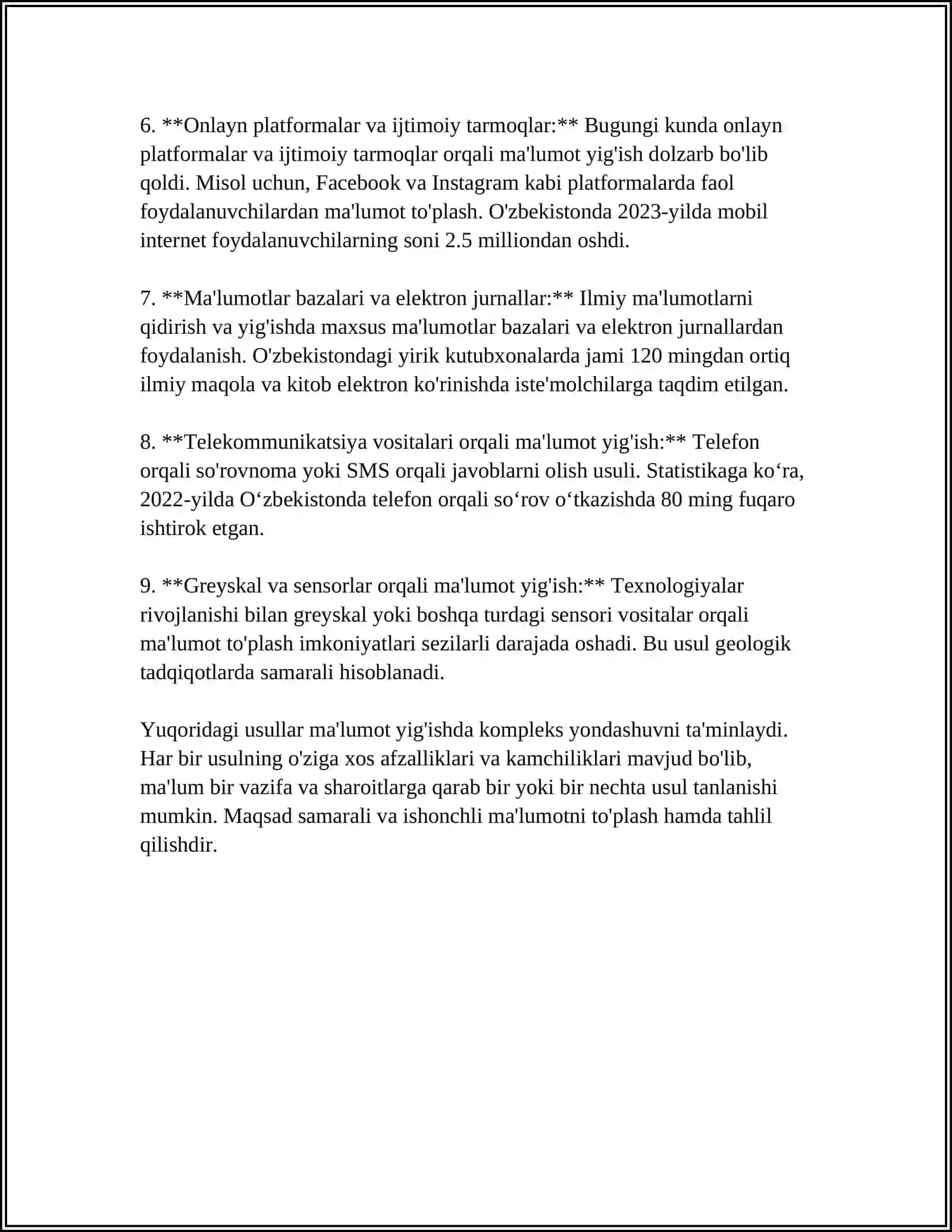 STATISTIKA TEKSHIRISH USULLARI VA BOSQICHLARI 4