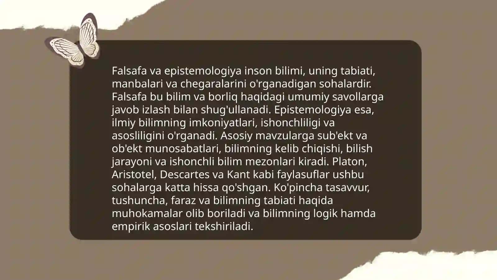 Falsafaning mohiyati va jamiyat taraqqiyotidagi roli Abdurahimova Dildora 4