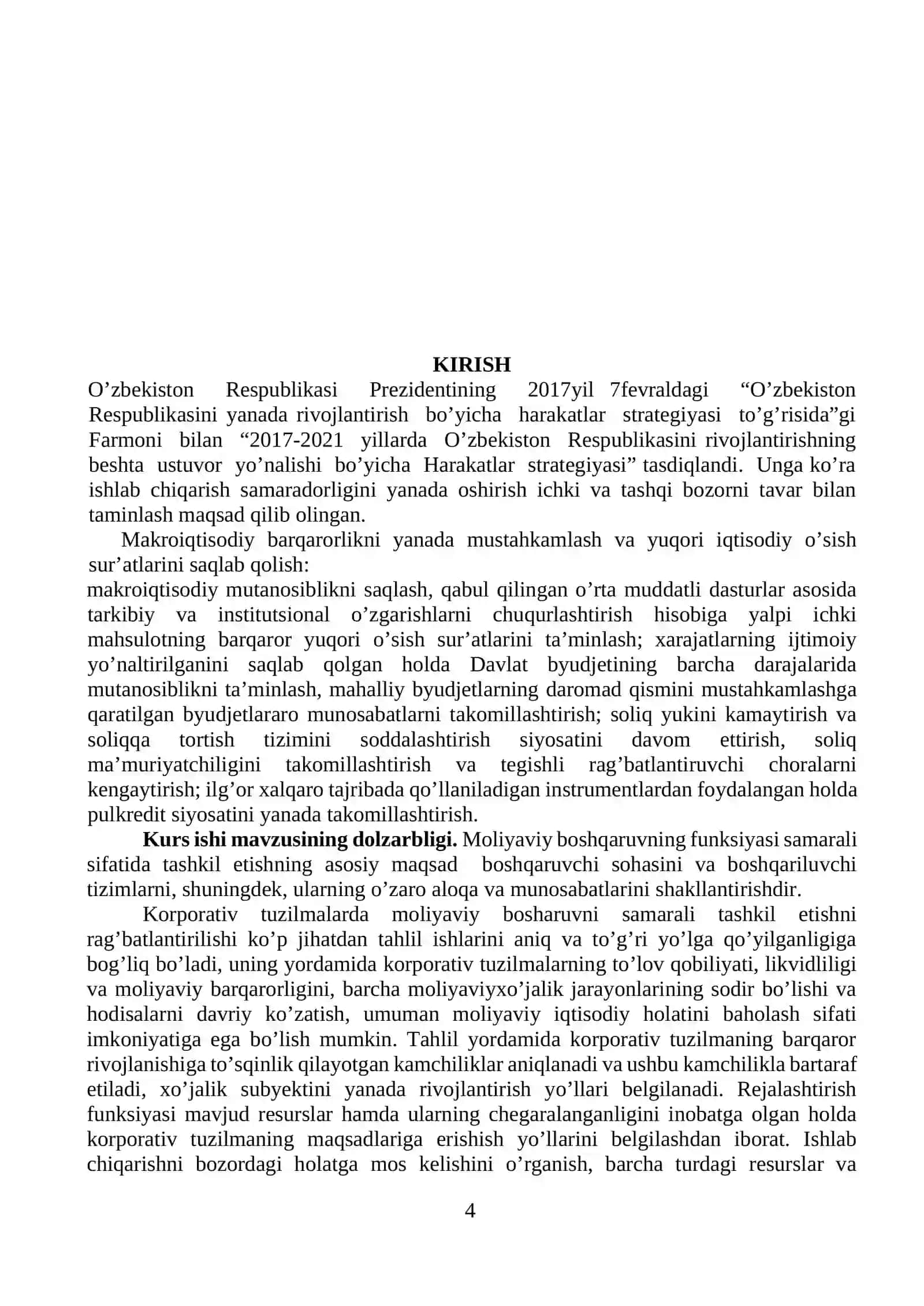 Ishlab chiqarish samaradorligi korxona faoliyatining asosiy koʻrsatkichi sifatida tahlili 4