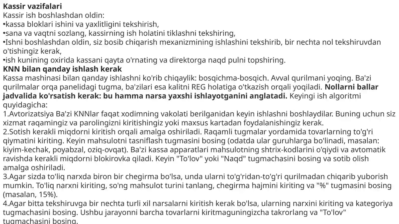 O’zbekistonda onlayn kassa apparatlaridan foydalanish printsipi va samaradorligi 4