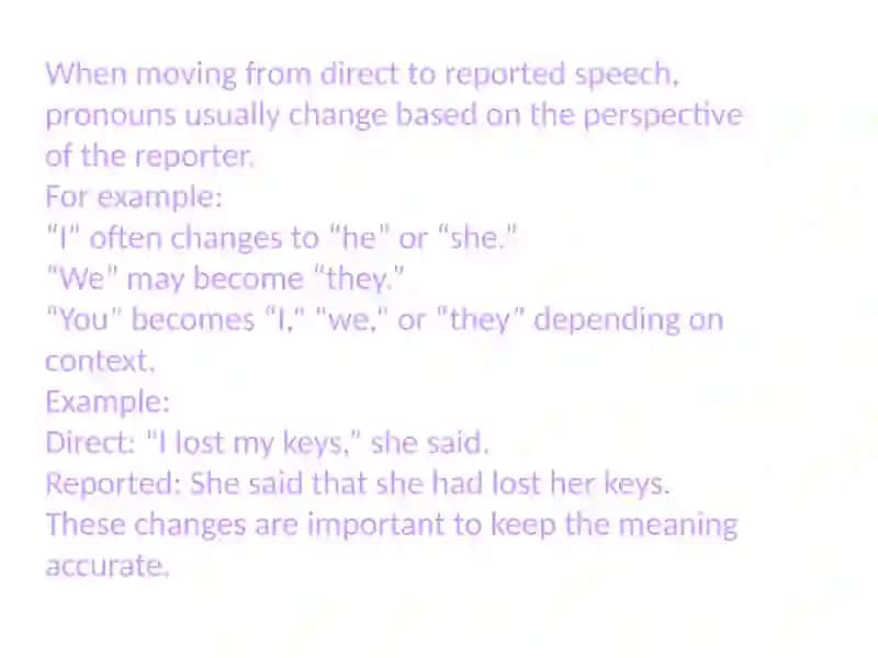 Reported Speech 4