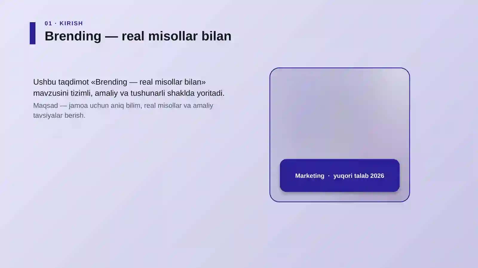 Brending — real misollar bilan 4