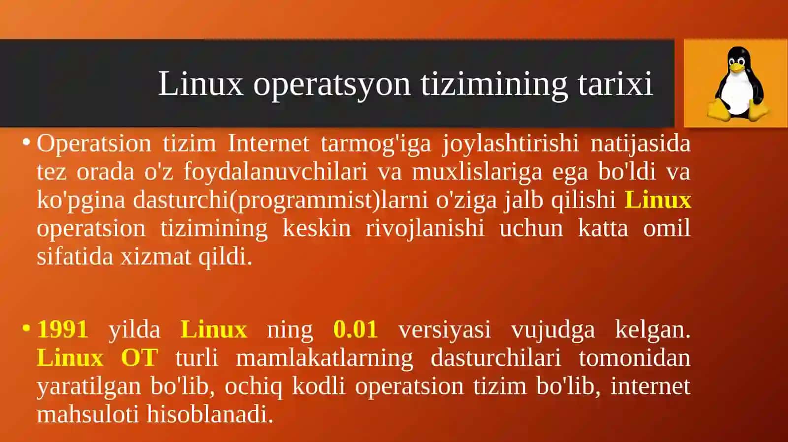 Linux OT va uning turlari 4