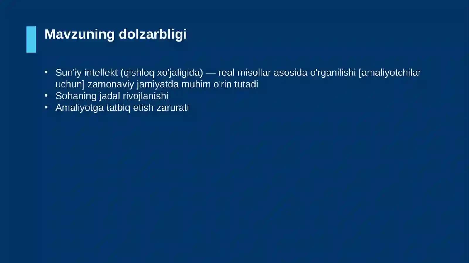 Sun'iy intellekt (qishloq xo'jaligida) — real misollar asosida o'rganilishi [amaliyotchilar uchun] 4