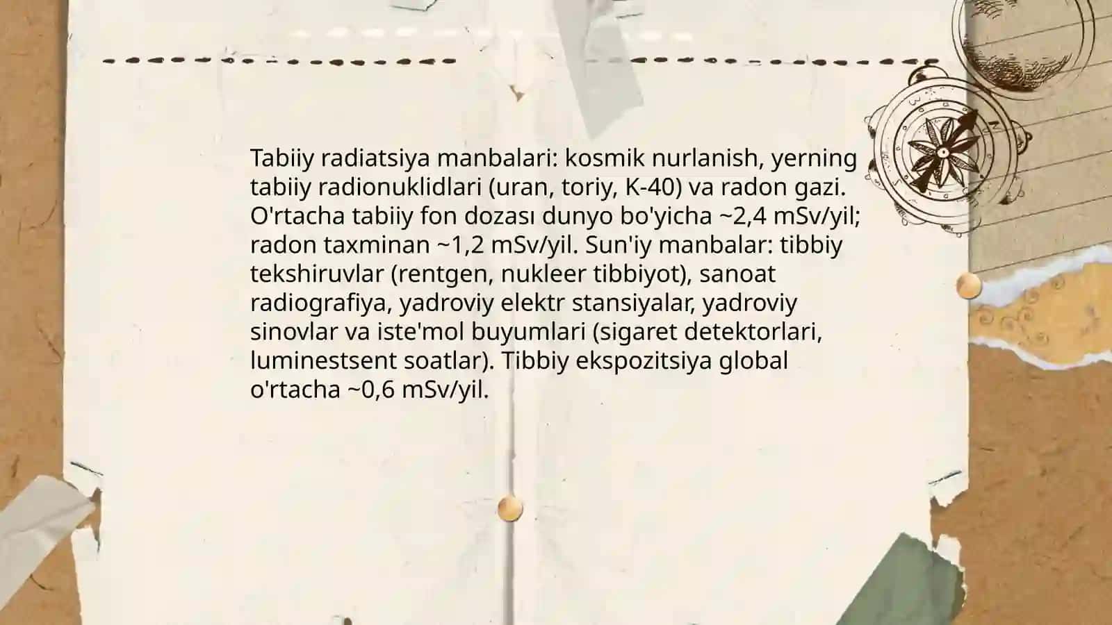 Radiatsiya va uning ekalogik tasiri 4