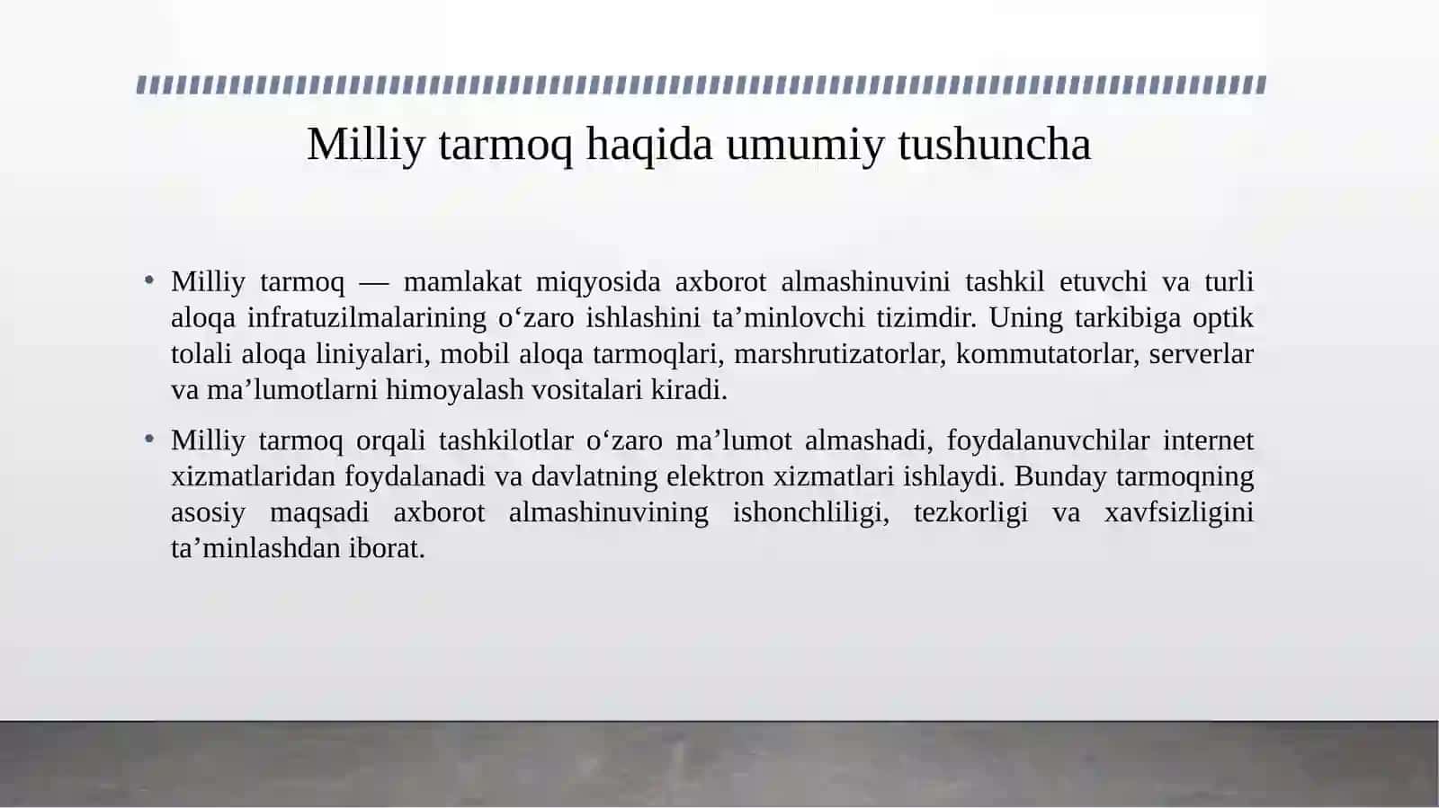 Milliy tarmoq tuzilishi 4