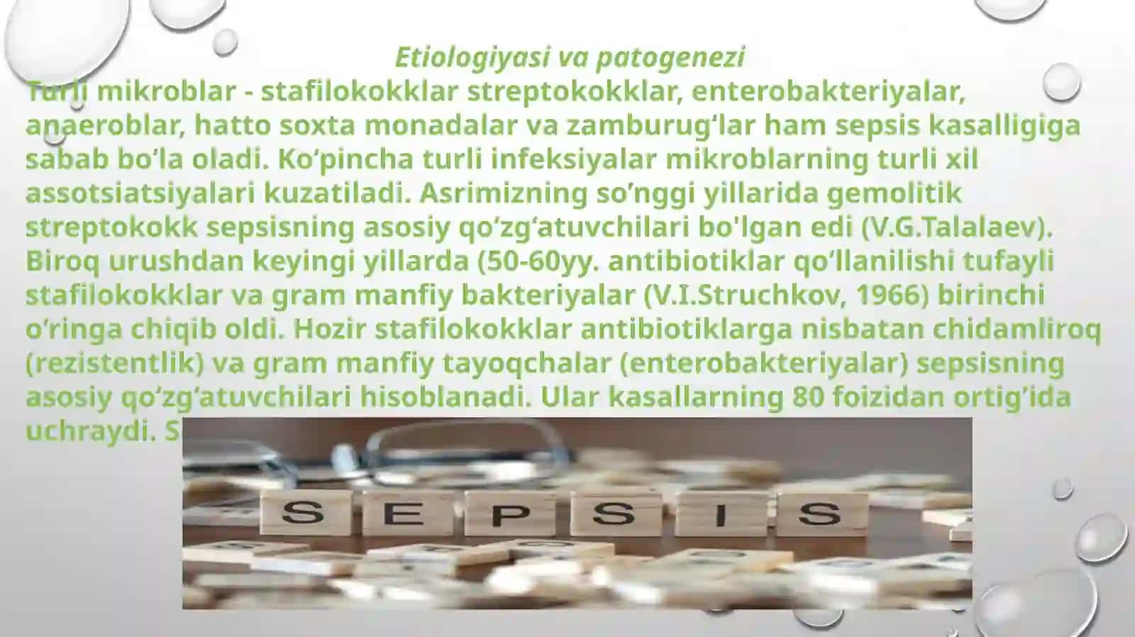 Sepsis, uning diagnostikasi va davolash 4