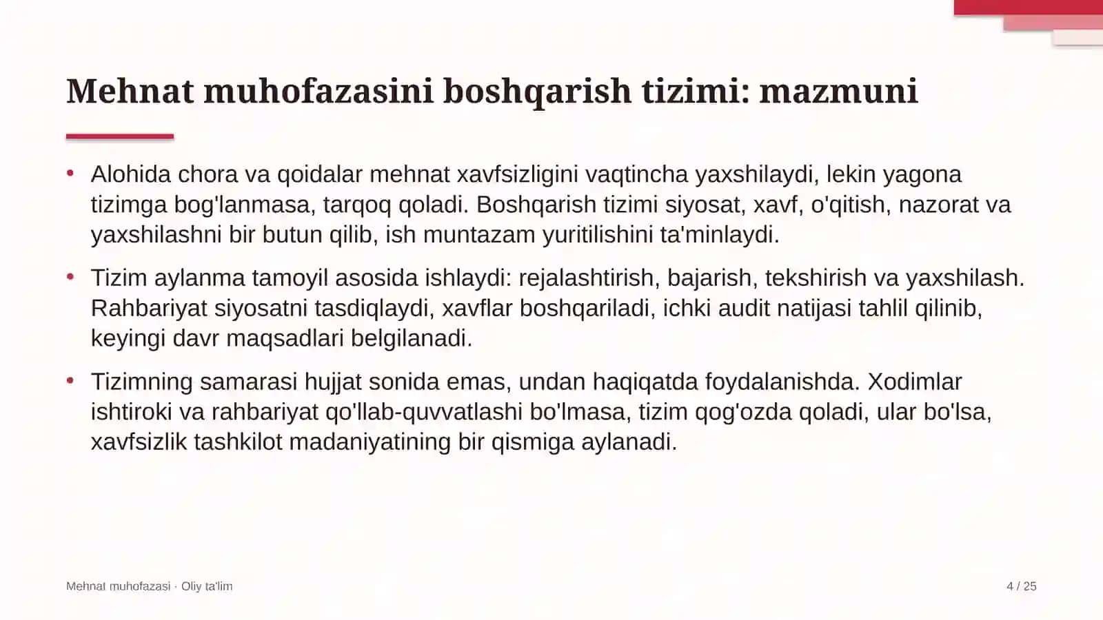 foto va video xizmatlarida mehnat muhofazasini boshqarish tizimini joriy etish 2718 4