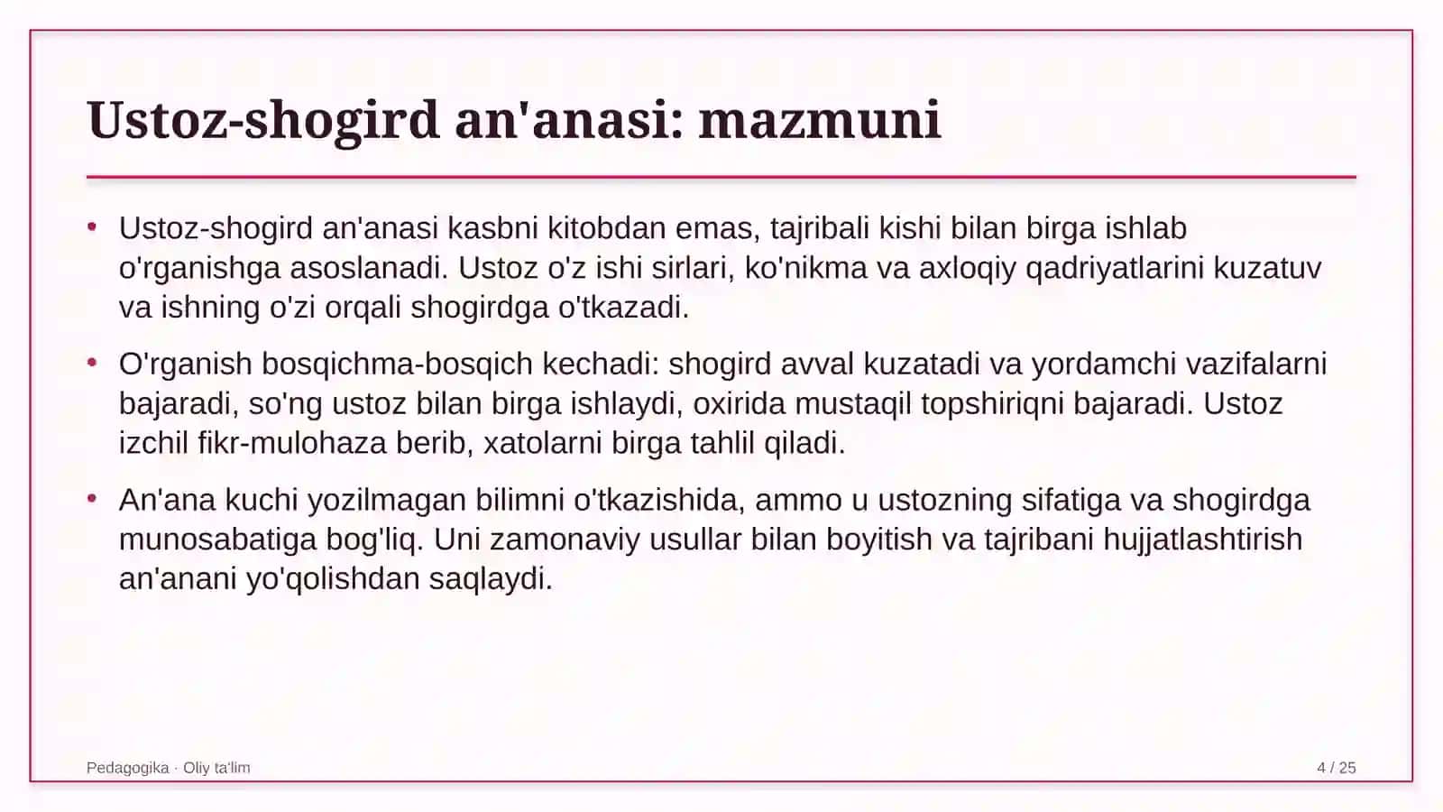 Kollektor-drenaj tizimlarida ustoz-shogird an'anasi 4