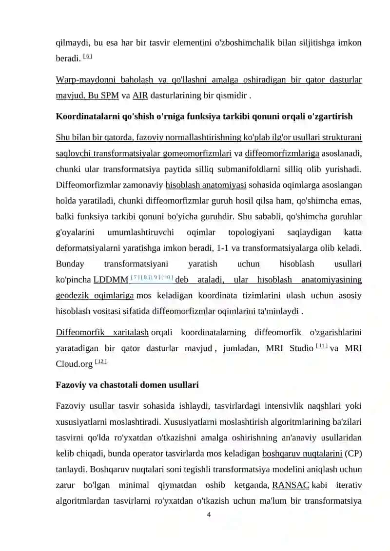 Tasvirlarni ro‘yxatga olish (Image registration) usullari 4