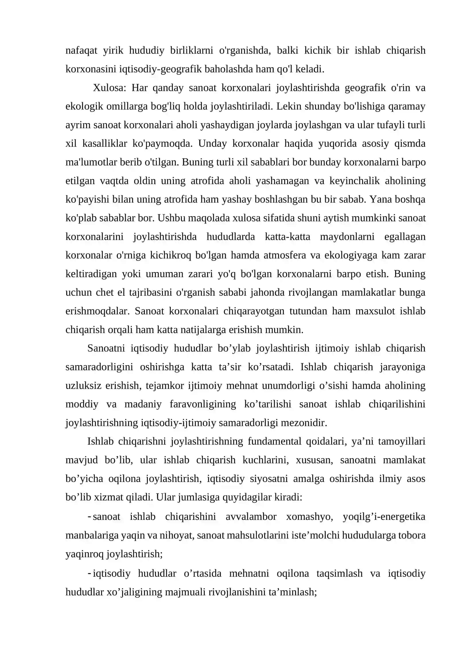 KORXONALARNI JOYLASHTIRISHNING MOHIYATI, AHAMIYATI VA OMILLARI.docx 4