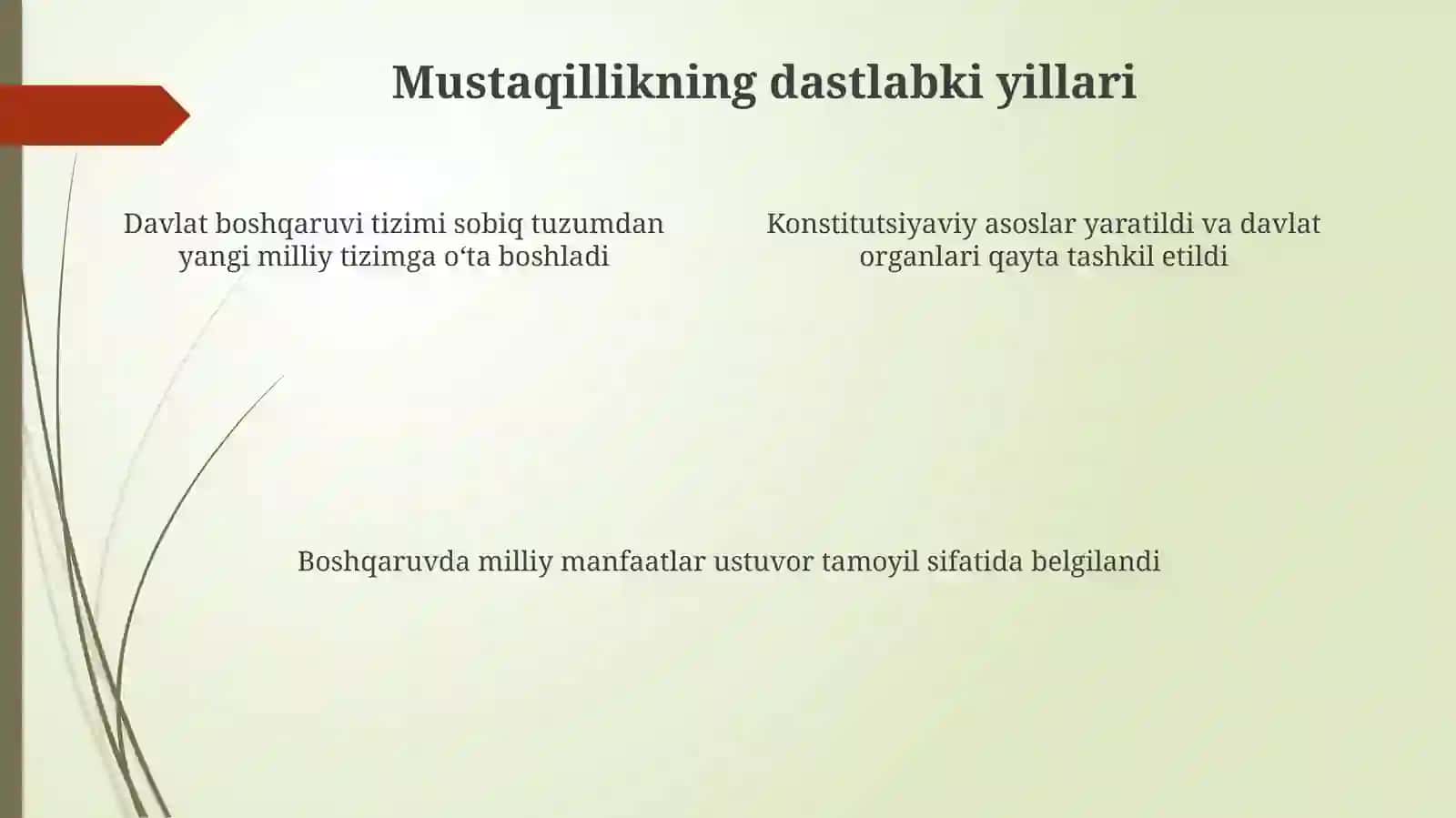 Mustaqillik yillarida davlat boshqaruvi tizimida amalga oshirilgan islohotlar 4