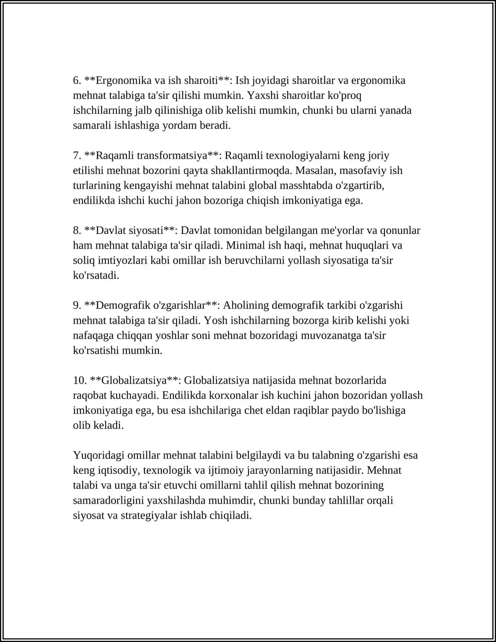 MEHNAT TALABI VA UNGA TAʼSIR ETUVCHI IQTISODIY OMILLAR 4