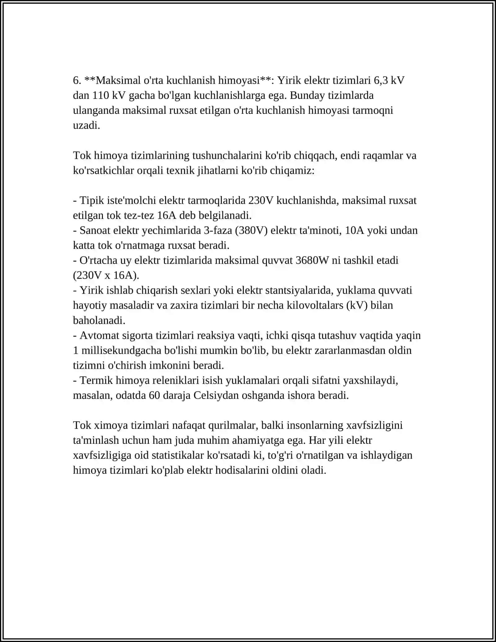 TOKLI XIMOYA TIZIMI VA ULANISH SXEMALARIDAGI XATOLIKLAR 4