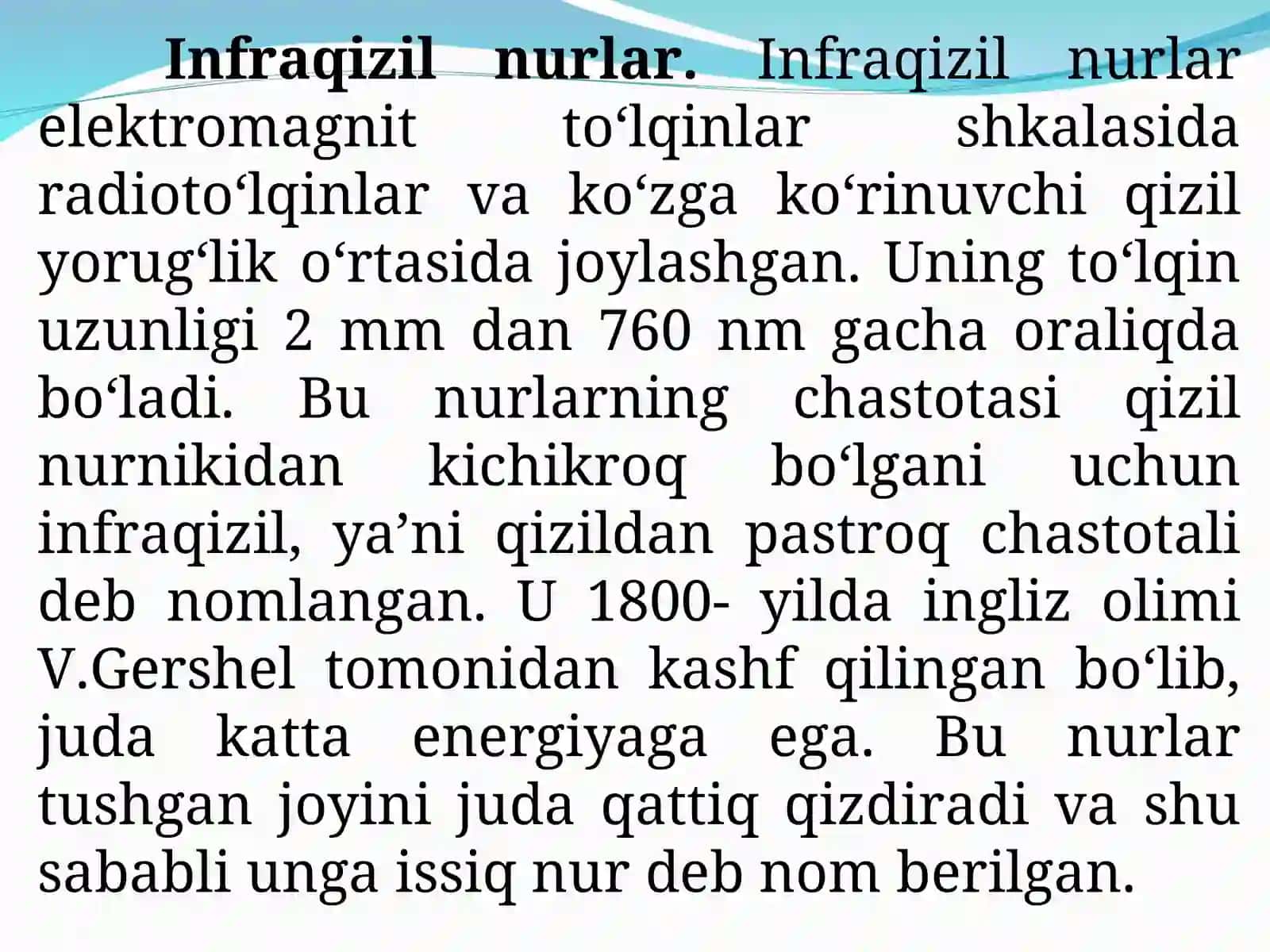 Ishlab chiqarishda zararli nurlanishlar, elektr magnit maydon ularning hususiyatlari va inson organizmiga ta’siri 4