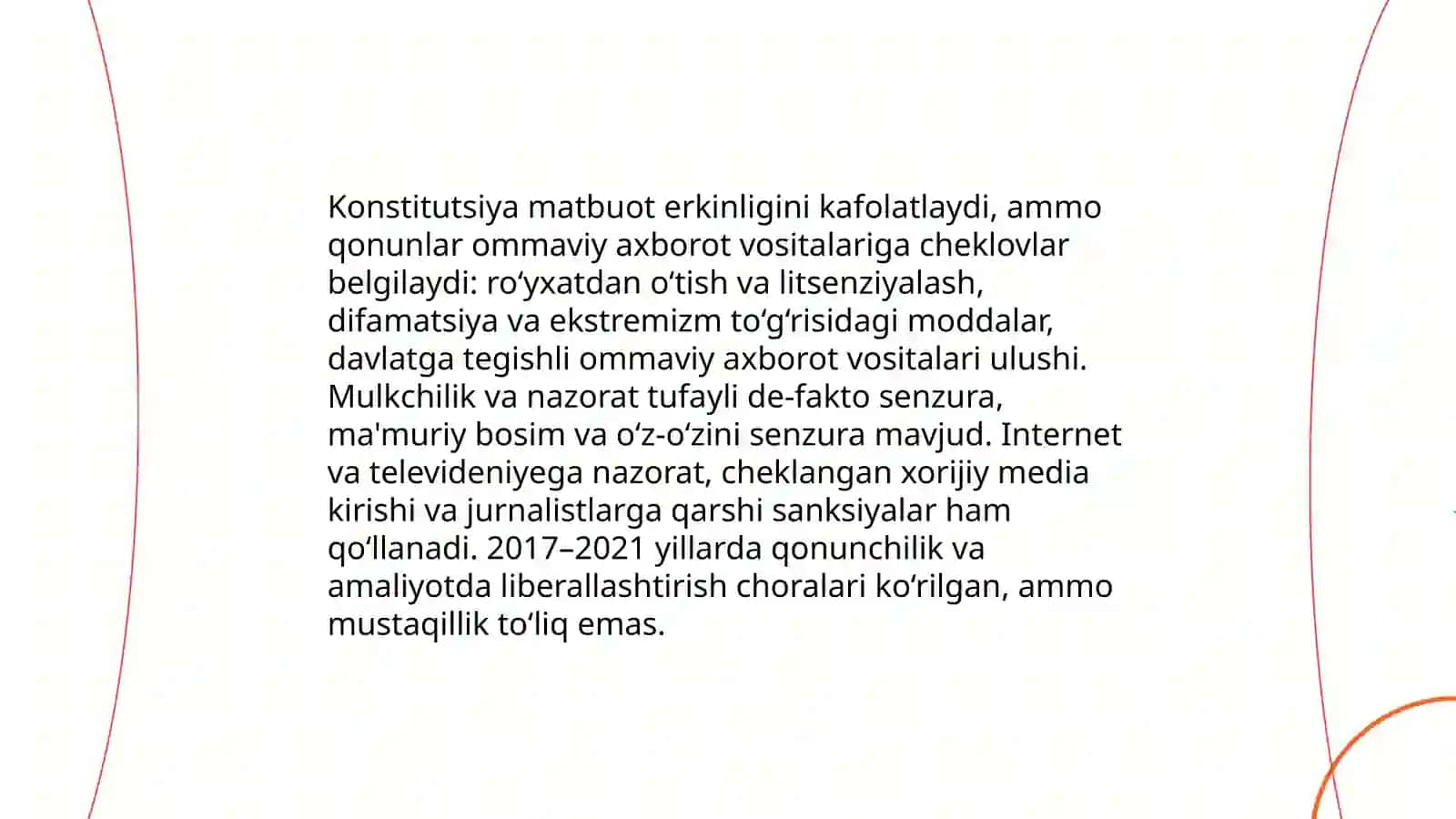 OAVning qonuniy asoslari va normativ-huquqiy tartib 4