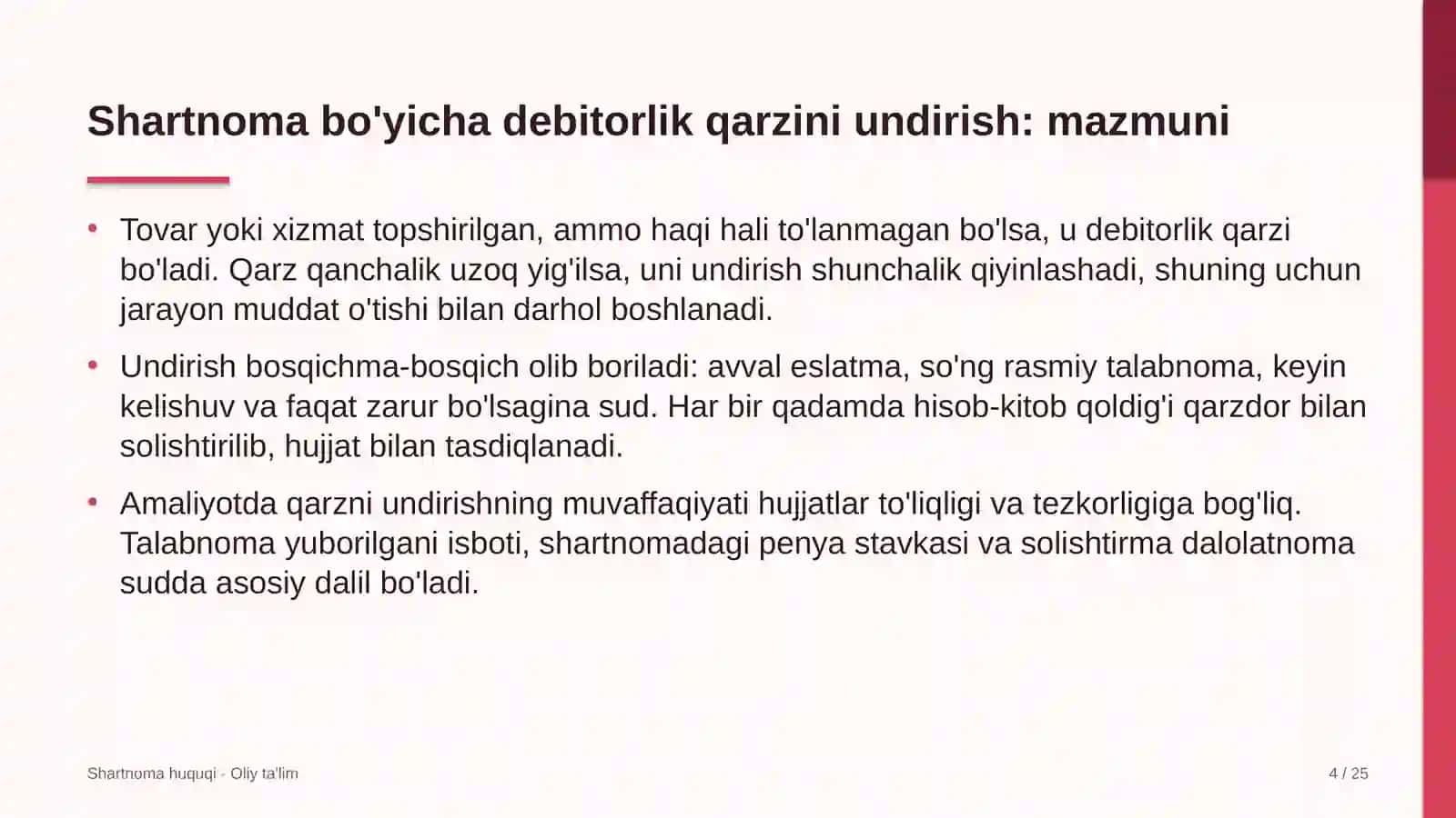 buyumlar interneti sohasida shartnoma bo'yicha debitorlik qarzini undirish 9142 4