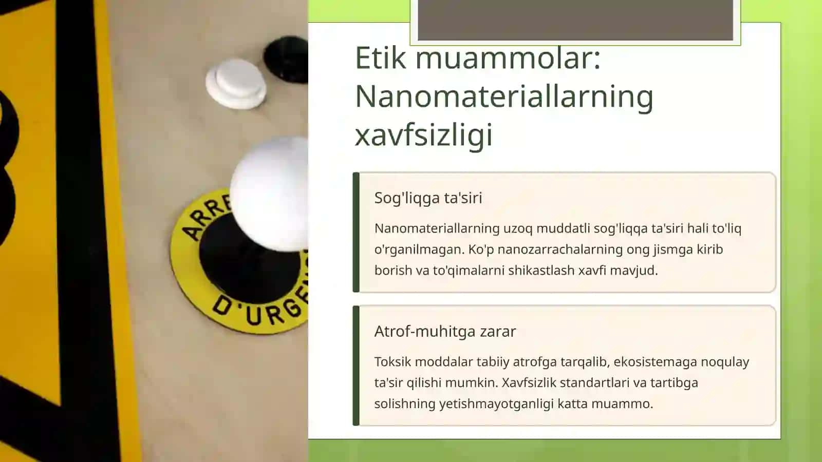 Nanotexnologiyalarni qo'llashning etik jihatlari 4