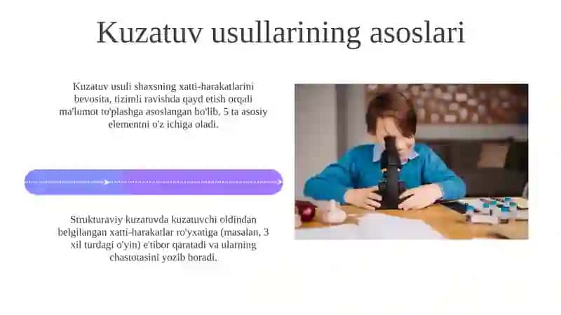 Maxsus pedagogikada kuzatish va eksperiment metodlar 4