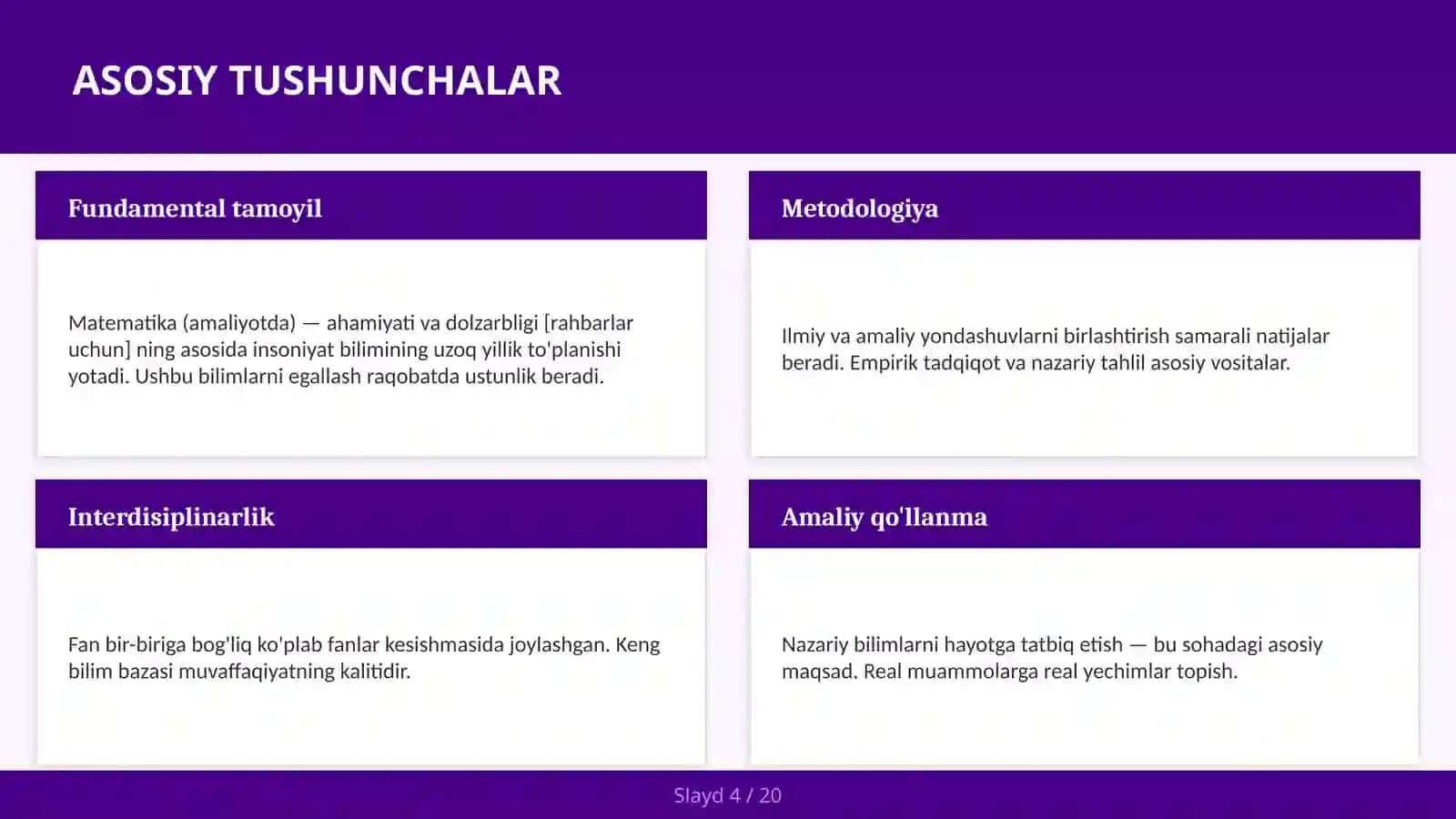 Matematika (amaliyotda) — ahamiyati va dolzarbligi [rahbarlar uchun] 4