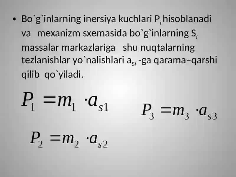 Tekismexanizmlarningkinetostatiktahlili 4