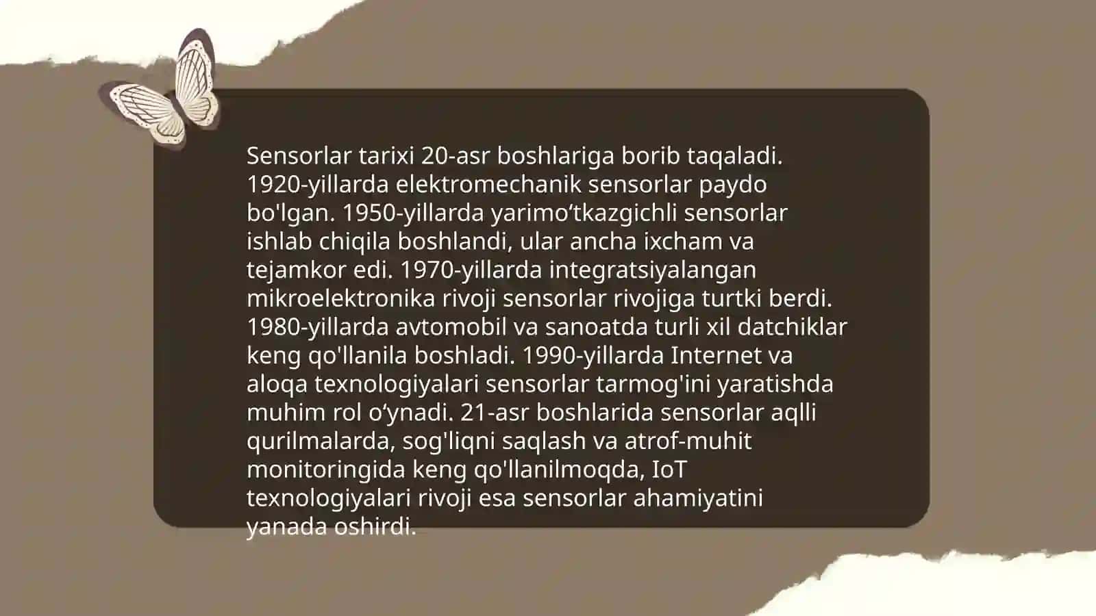 Sensor tushunchasi 4