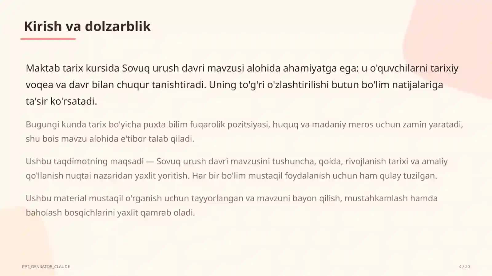Sovuq urush davri (10-sinf) 4