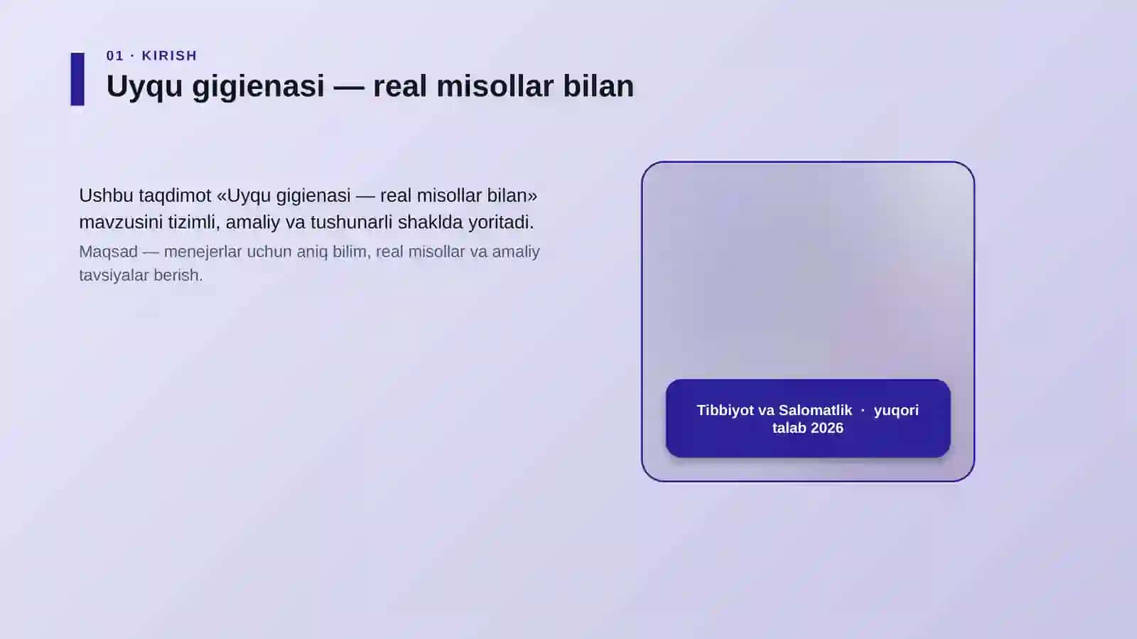 Uyqu gigienasi — real misollar bilan 4
