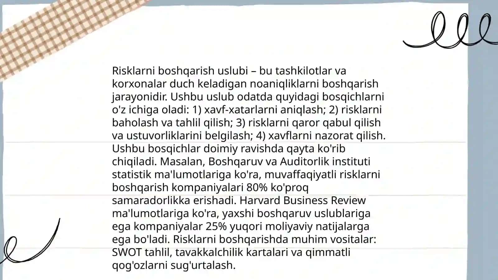 Loyiha boshqaruvi uslubi 4