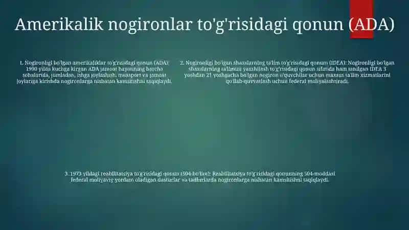Imkoniyati Cheklangan Bolalarni Ta'Limga Jalb Etishning Huquqiy Asoslari 4