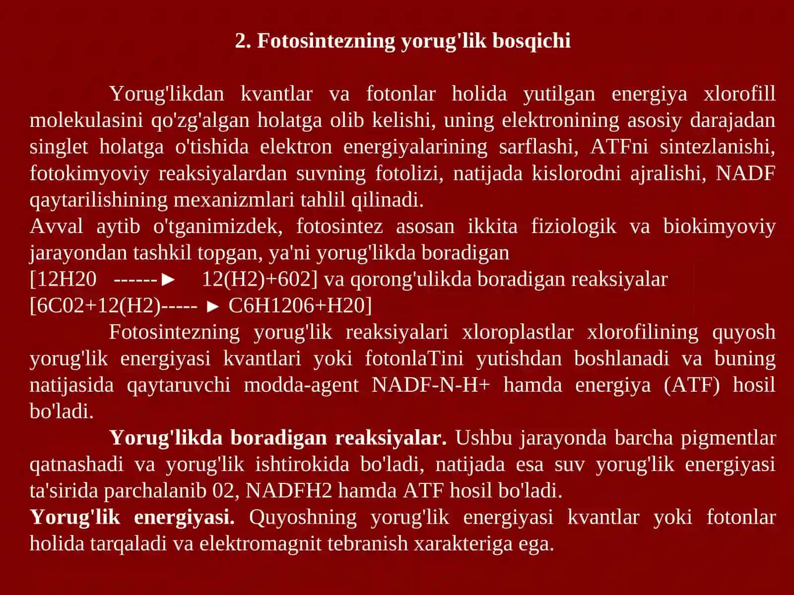Fotosintez fiziologiyasi 4