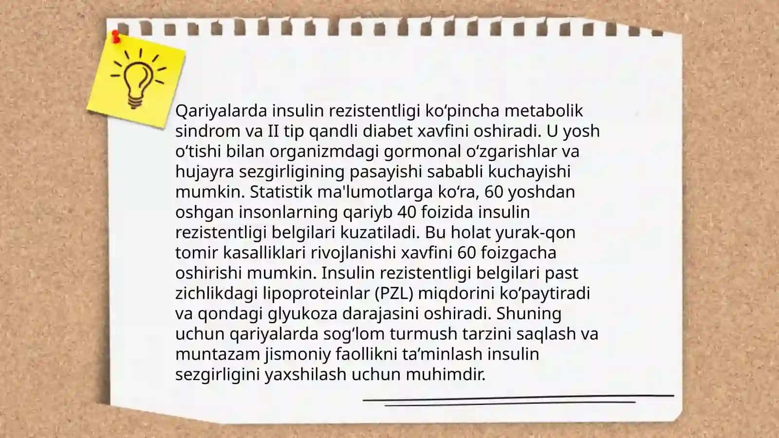 Qariyalarda endokrin tizimi kasalliklari qandli diabet kechishining oʻziga xos xususiyatlari 4