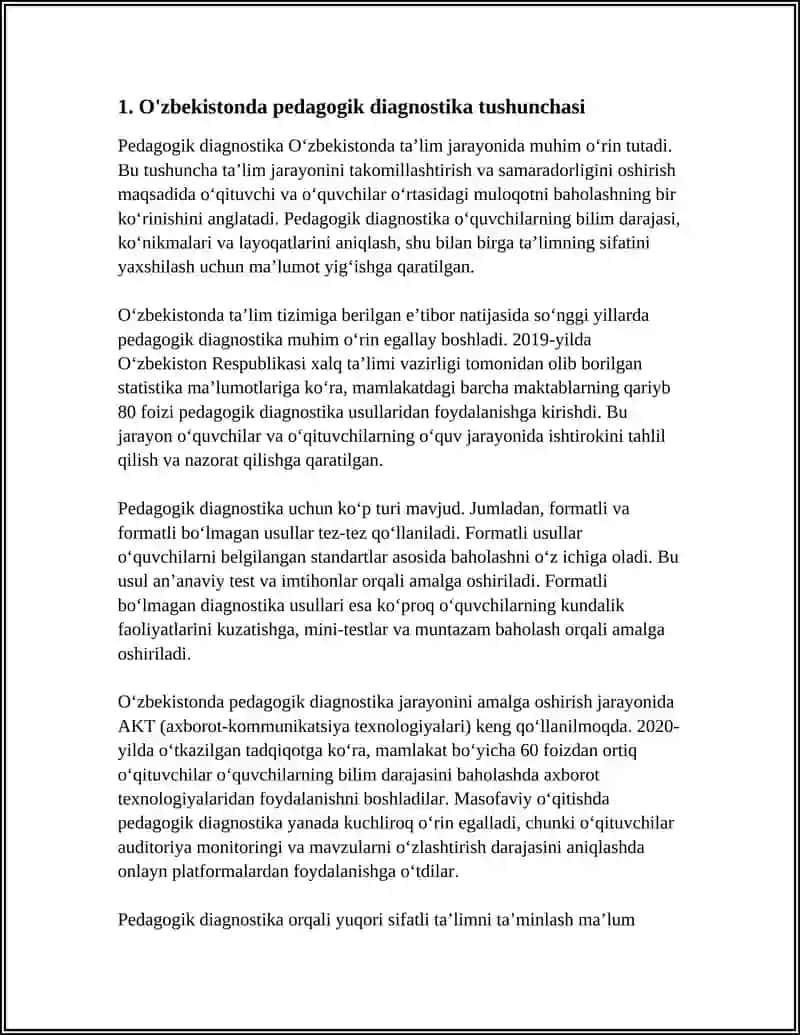 O‘ZBEKISTON SHAROITIDA PEDAGOGIK DIAGNOSTIKA FANINING RIVOJLANISHI 4