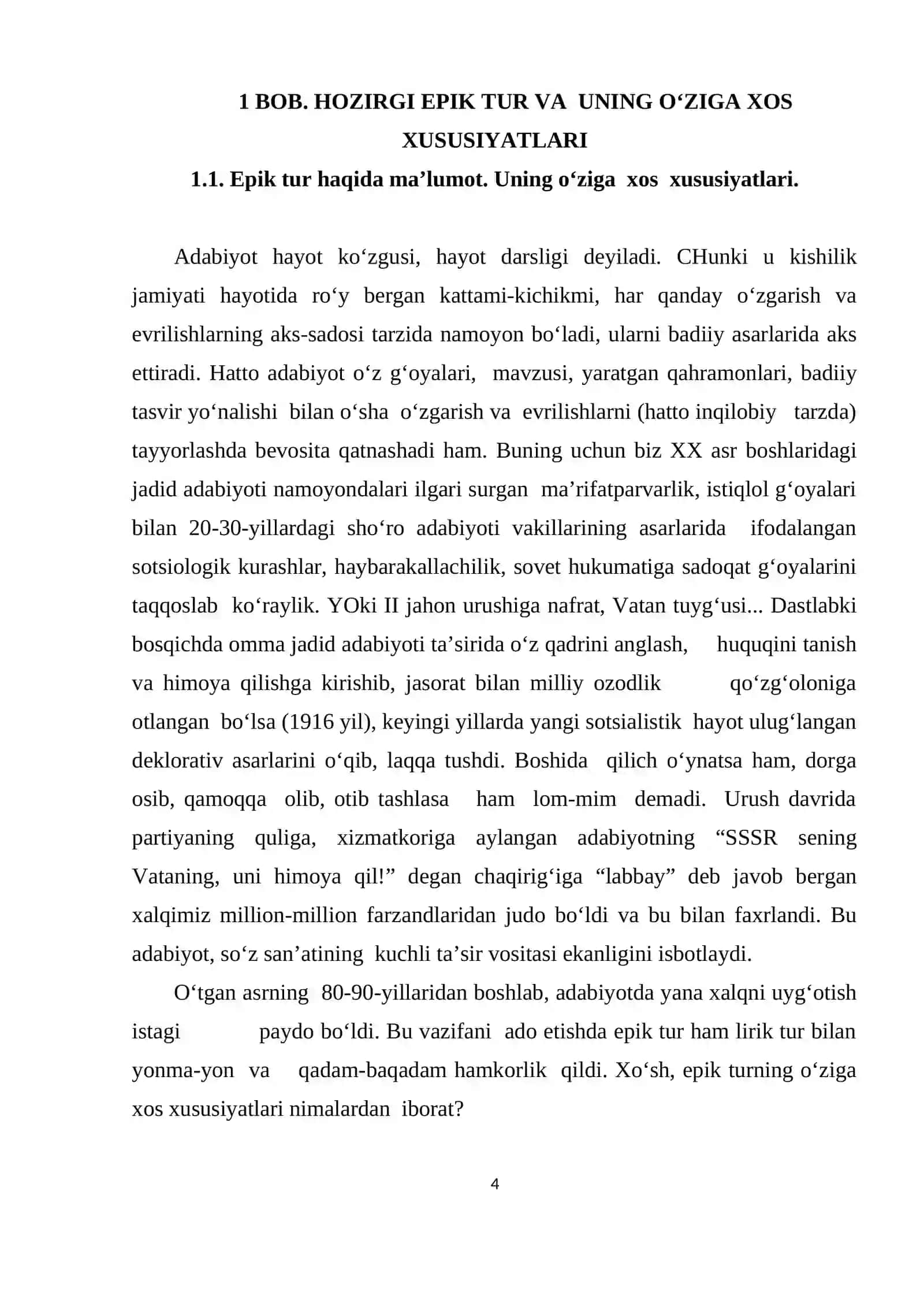 LIRO-EPIK TUR VA UNING JANRLARI 4