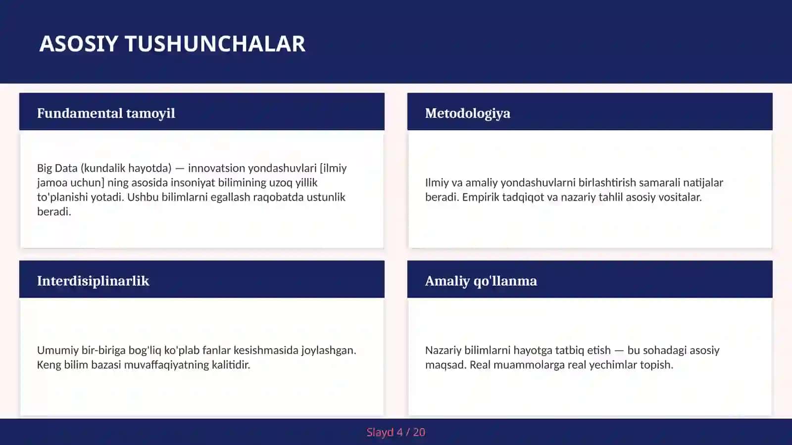 Big Data (Kundalik hayotda) — Innovatsion yondashuvlari [Ilmiy jamoa uchun] 4