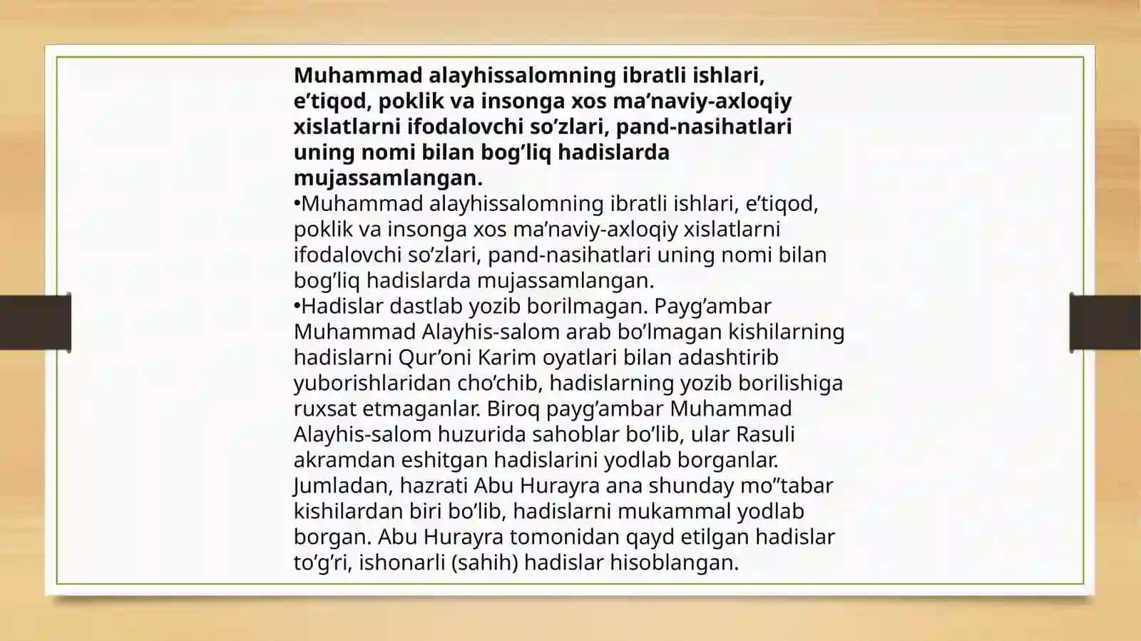 Hadis ilmida talim va tarbiya 4