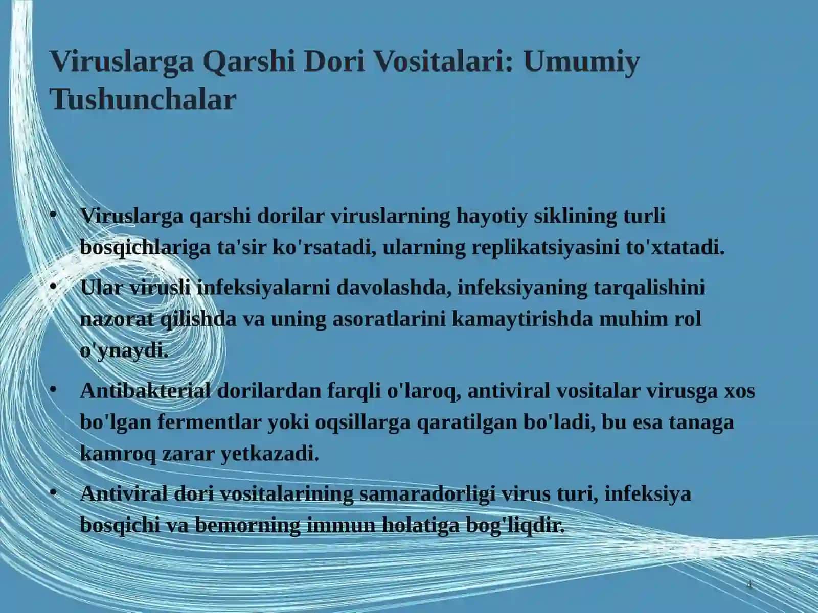 Viruslarga Qarshi Dori Vositalari: Klinik Farmakologiya va Stomatologiyada Qo'llanilishi 4