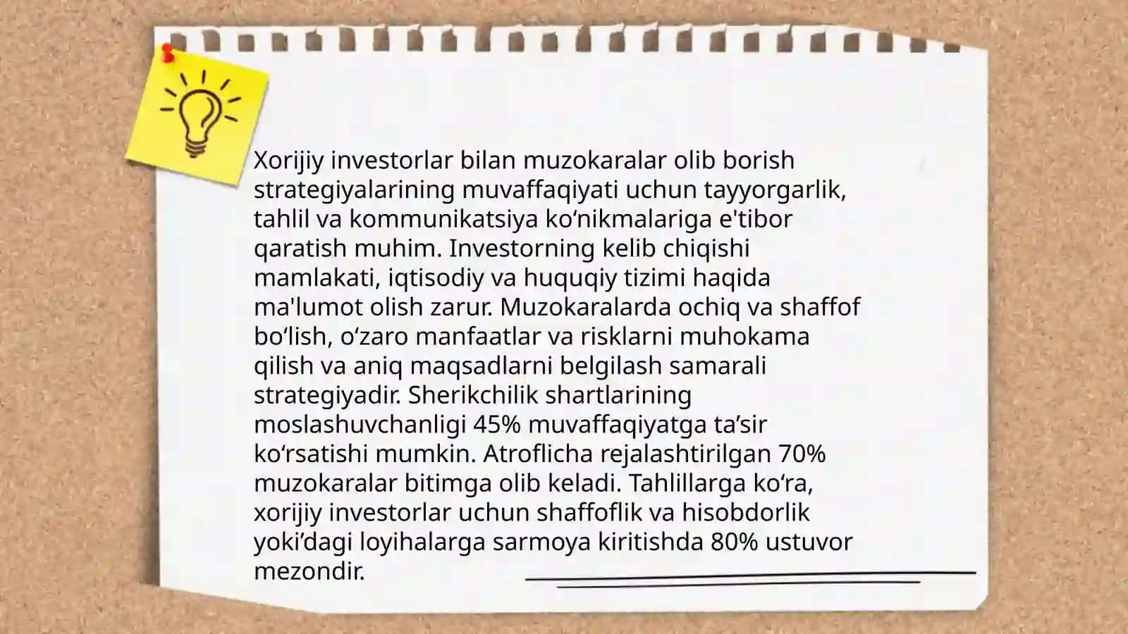Xorijiy investitsiya loyihalari shakllantirish va xorijiy investitsiya jalb etish 4