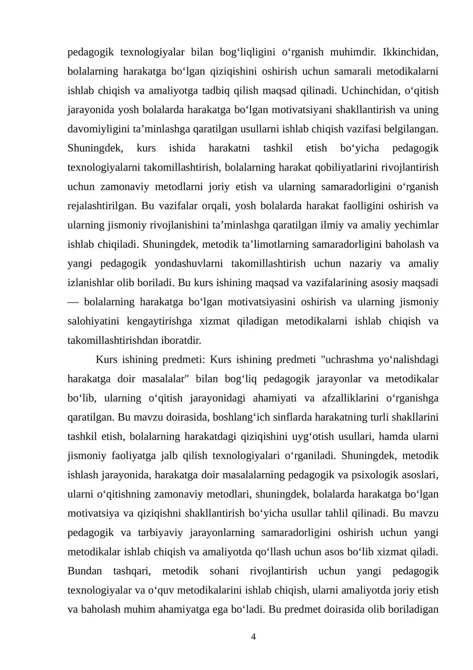 BOSHLANG‘ICH SINFLARDA "UCHRASHMA YO'NALISHDAGI HARAKATGA DOIR MASALALAR" MAVZUSINI O‘QITISH METODIKASI 4