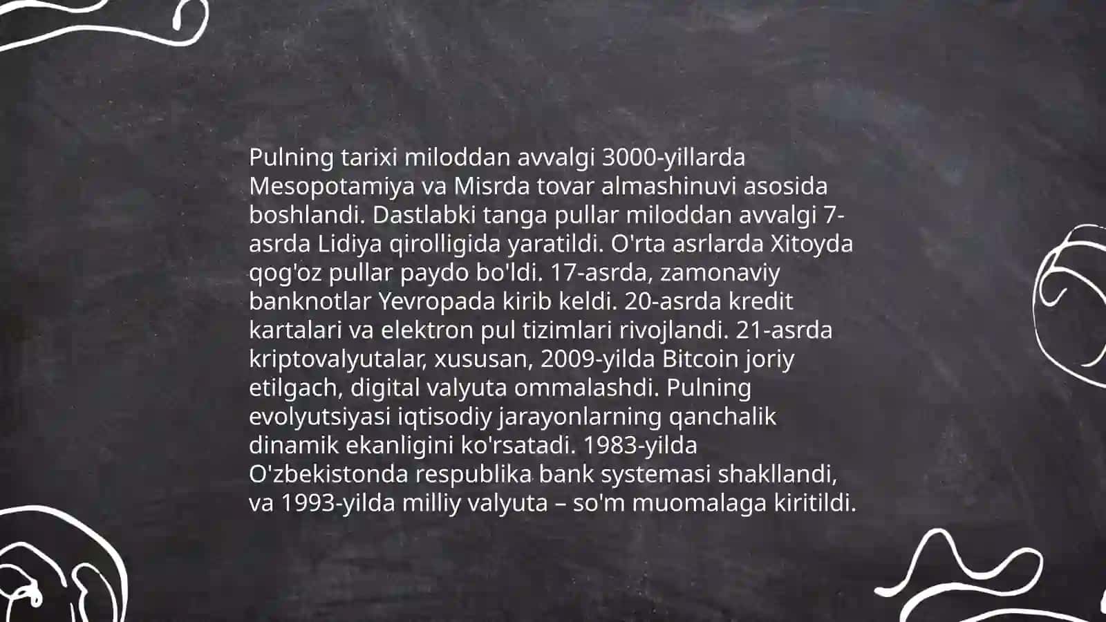 Pul tushunchasi va funktsiyalari 4